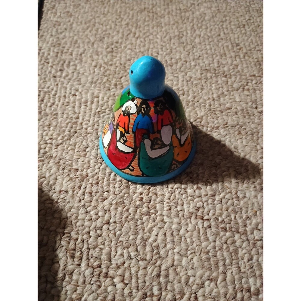 Hand Painted Pottery Bell